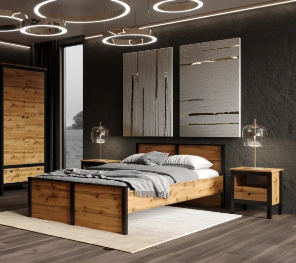 Тумба прикроватная ЛОФТ KOM1S