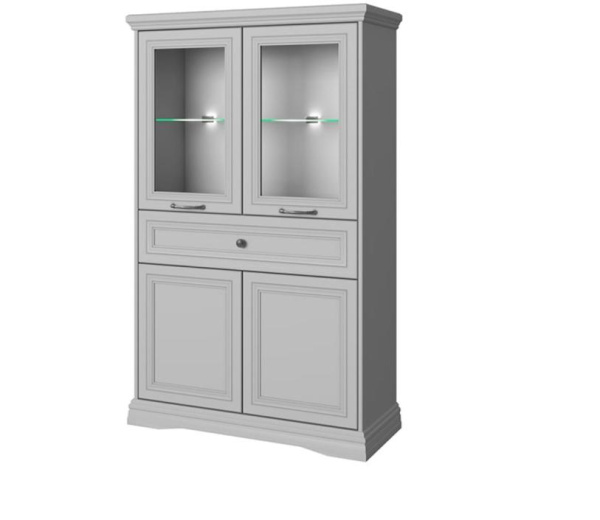 Шкаф с витриной 2V2D1S ВАЛЕНСИЯ