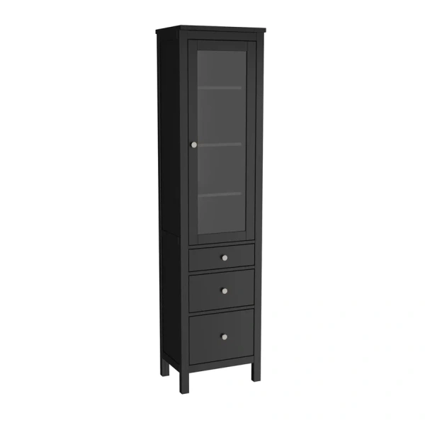 Шкаф для посуды Кантри Hemnes 13 ММЦ (Блек)