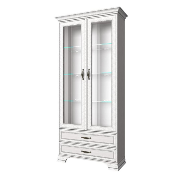 Шкаф с витриной 2V2S ТИФФАНИ