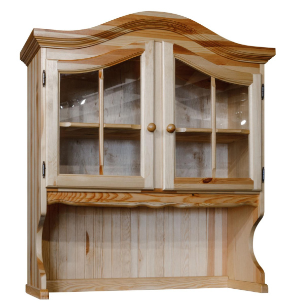 Секция - витрина 2д Лотос ВМ2.701.4.08(1076) (Сосна натуральная)