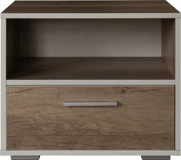 Тумба прикроватная Юнона Лайт П3.0582.1.18 (Дуб бордо лайт+Дуб каньон)