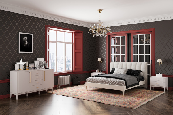 Комод Джали 4 ящика 2 двери