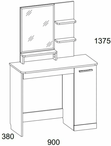 Стол туалетный ОСКАР