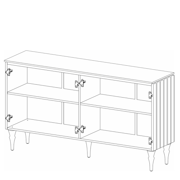 Тумба Лоренсо МН-043-04 белая