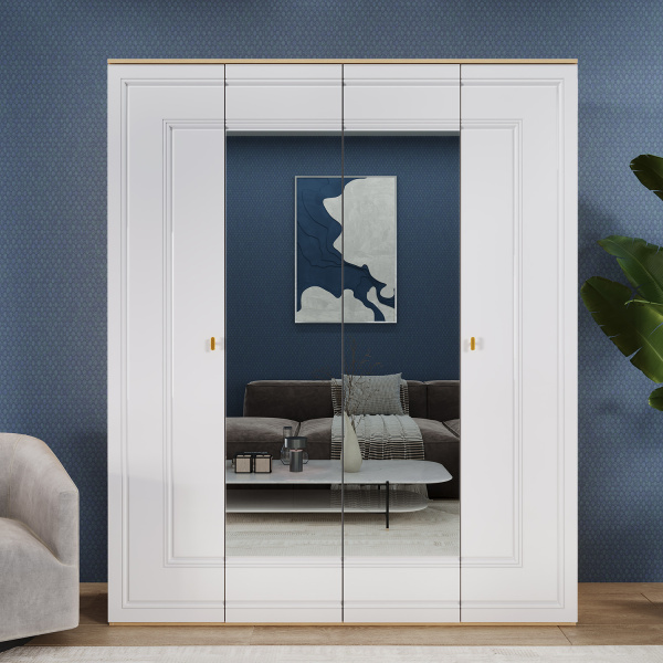 Шкаф 4-х дверный Вега Сапфир