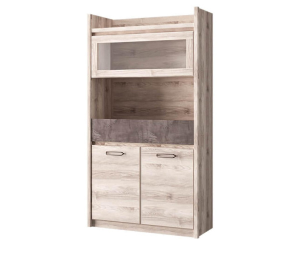 Шкаф с витриной 1V2D1S ДЖАЗ