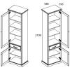Шкаф 2D1S ТОСКАНА НЬЮ