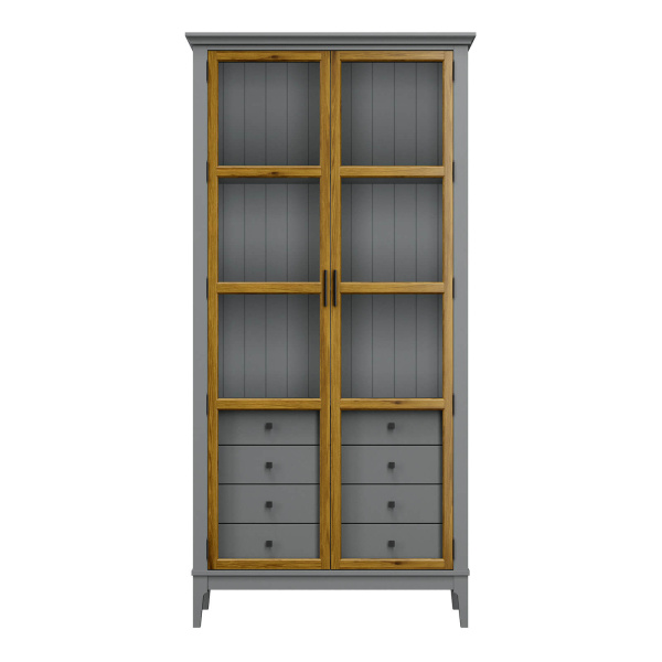 Витрина Квадро-С 220/04 (Серый 7042/Антик 24)