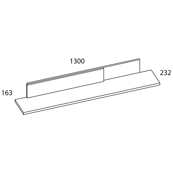 Полка навесная 130 МАТЕО
