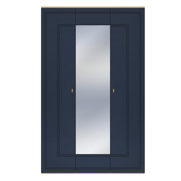 Шкаф 3-х дверный Вега Сапфир (Темно-синий софт)