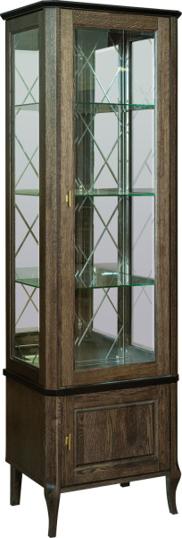 Шкаф с витриной Нокс П4.988.0.01 (Табак)