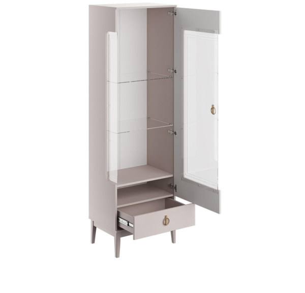 Шкаф с витриной Фарго однодверный правый