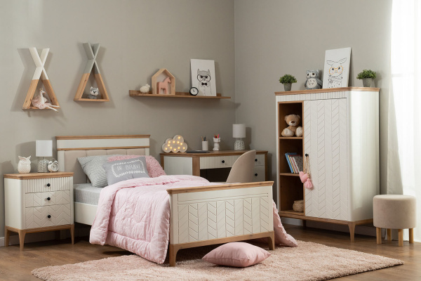 Кровать мягкая односпальная Вида №21