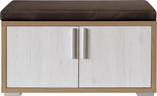 Тумба для обуви Верес П3.564.3.09 (Дуб бордо лайт+Дуб каньон)