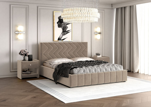 Кровать односпальная Нельсон Зигзаг