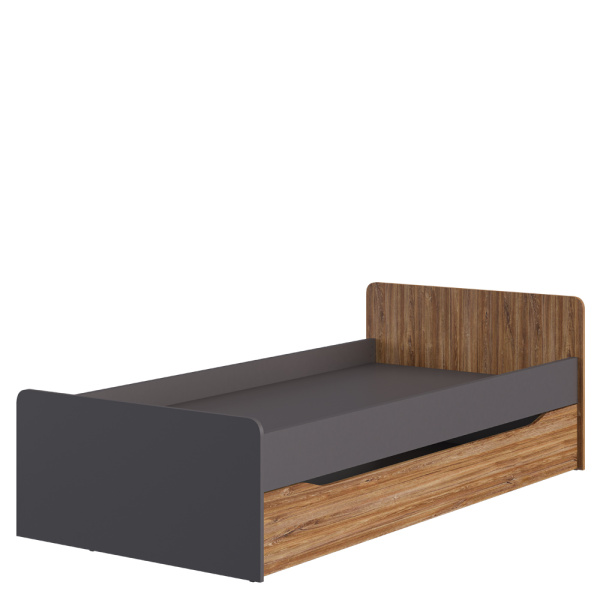 Кровать Мальма МН-135-29 (Графит/Белый-Дуб стирлинг)