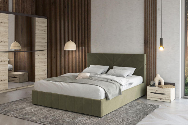 Кровать двуспальная Нельсон Линия