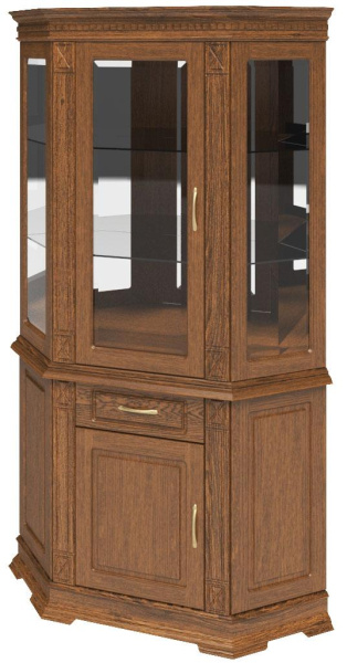 Шкаф комбинированный угловой Верди Классик П1.0487.0.18-01 (Черешня)