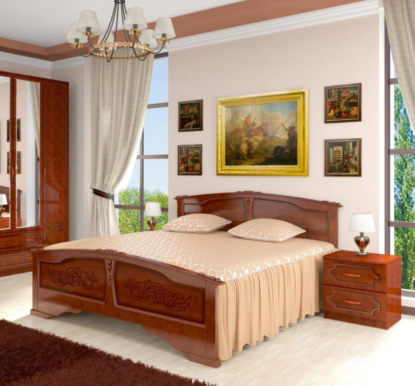 Тумба прикроватная Лак 2 ящика