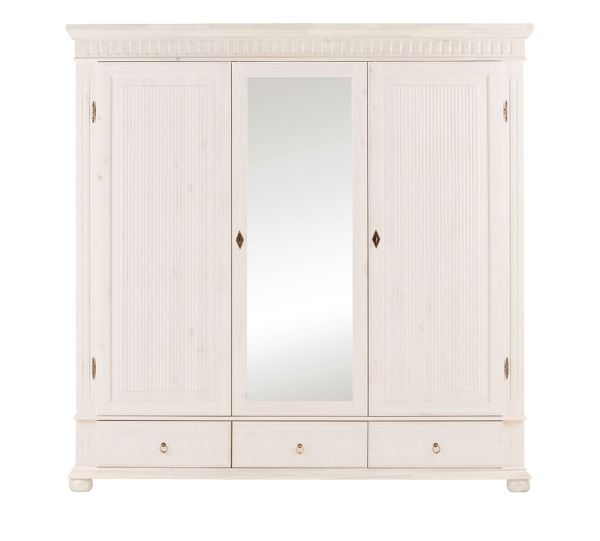 Шкаф Хельсинки 3 SP(N) (белый воск)