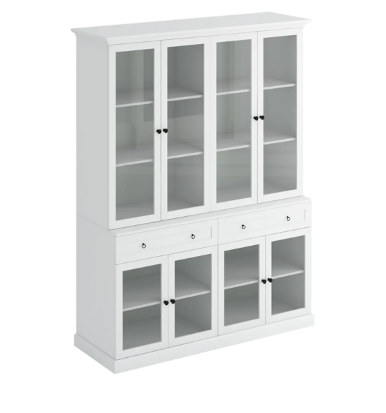 Шкаф-витрина Caprio белый