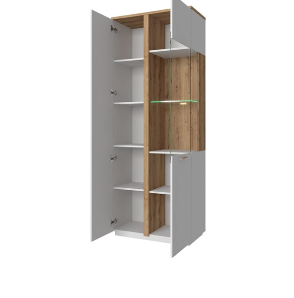 Шкаф с витриной 1V1D L МАТЕО