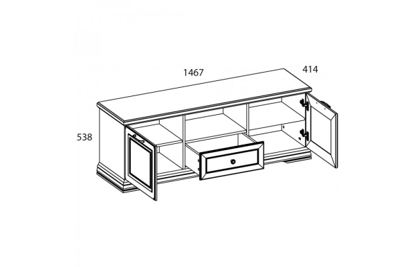 Тумба RTV 2D1SN SEVILLA