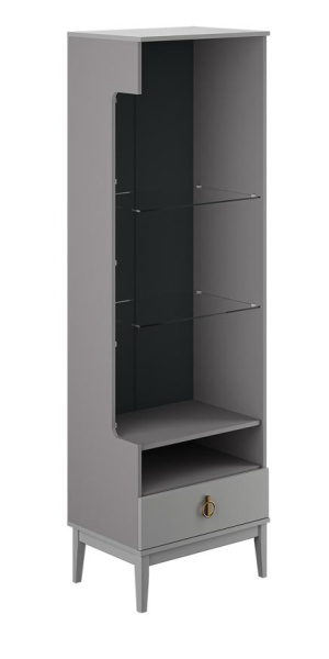 Шкаф с витриной Фарго однодверный правый