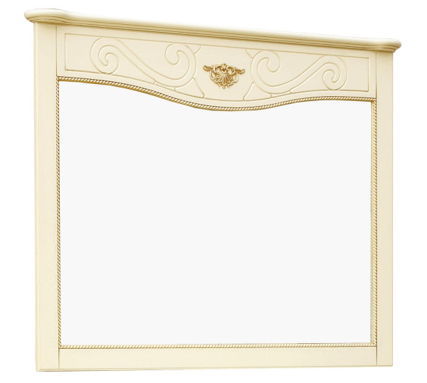 Зеркало настенное Алези П1.350.0.14 (П350.14) (Слоновая кость с золочением)