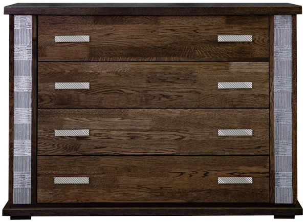 Комод Тунис П6.343.1.02 (П344.02) (Венге c серебром)