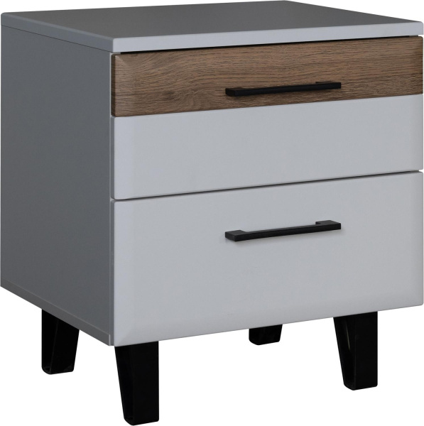 Тумба прикроватная Ариста П3.593.1.37 (Беж Нубук + Дуб Артизан Трюфель)