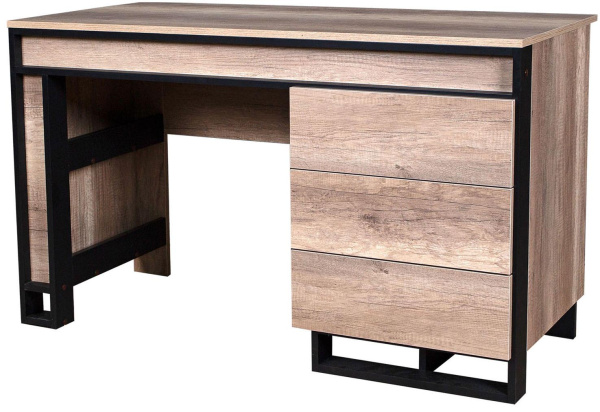 Стол письменный Каньон Лофт П3.0561.2.30-01 (Дуб Каньон+чёрный)