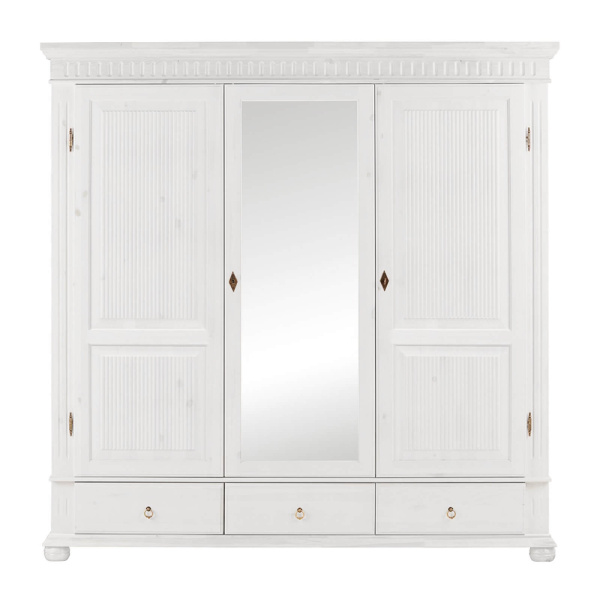 Шкаф Хельсинки 3 SP M(N) (белый воск)