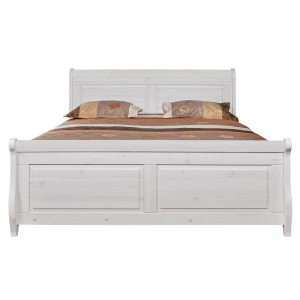 Кровать двуспальная Мальта М с ящиками 180 (белый воск)