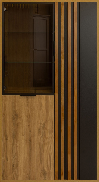 Шкаф-витрина 2д Деко БМ2.776.0.06 (Дуб наварра)