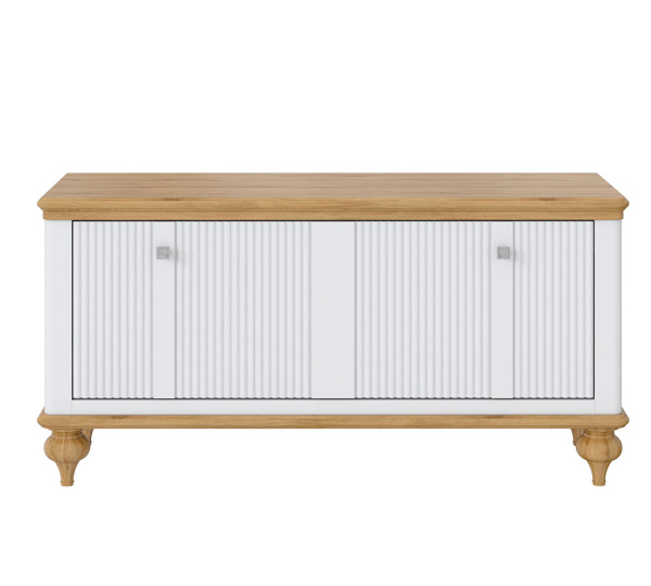 Тумба для обуви Рандеву 10 (Белый лак/Антик 24)