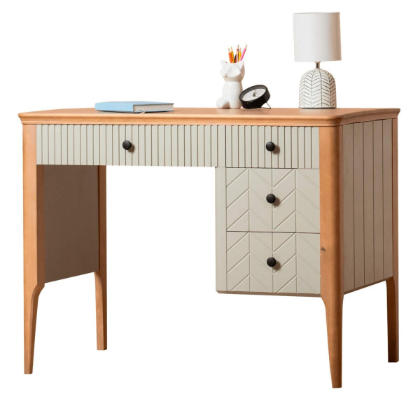 Стол письменный Вида №2 (Фасад Ёлка, Цвет Эмаль)