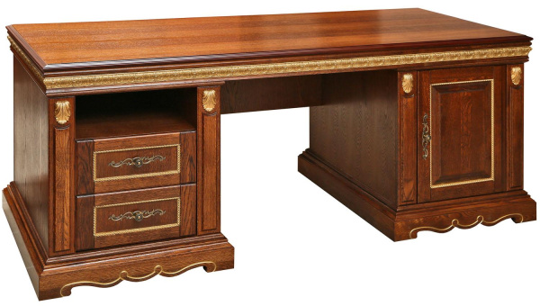 Стол Милана 1П П4.265.2.01(396.01) (Черешня с золочением)