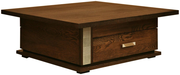 Стол журнальный Тунис П6.343.0.04 (П343.04-1Ш) (Венге c золочением)