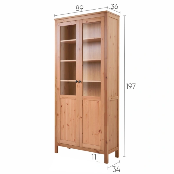 Шкаф витрина Кымор Hemnes с дверями пн/ст