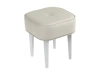 Табурет Handy SQ Stainless (Ножки Белые, Кожа Stainless white)