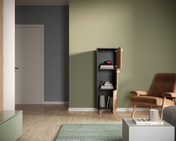 Шкаф узкий с тремя дверками Split SP20