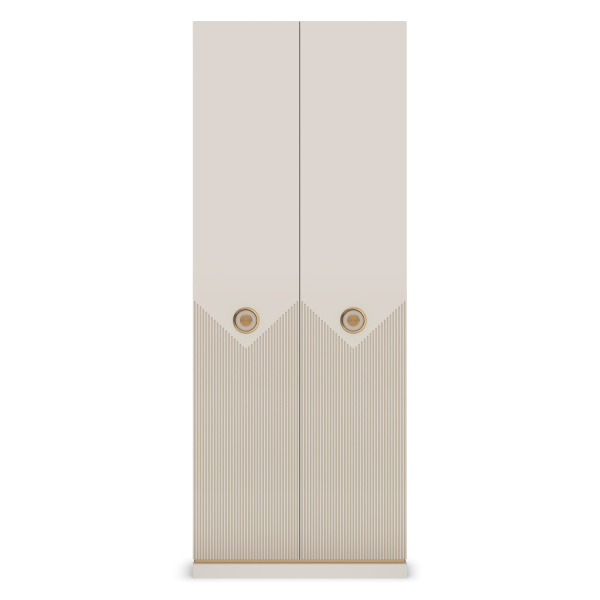 Шкаф распашной двухдверный Капри (Сатин)