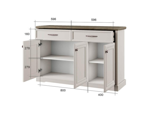 Тумба 3D2S ТОСКАНА НЬЮ