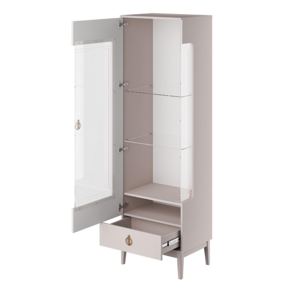 Шкаф с витриной Фарго однодверный левый