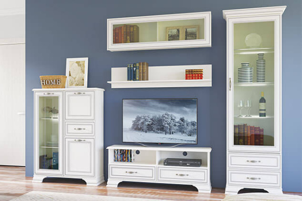 Шкаф с витриной 1V2S ТИФФАНИ