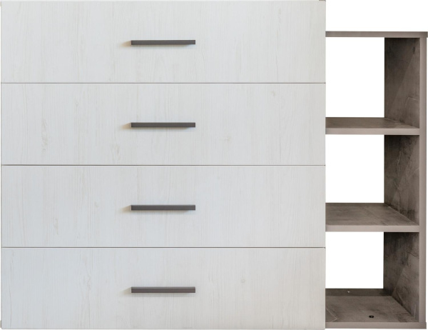 Комод Луна П7.049.1.31 (Сосна рандерс + оникс)