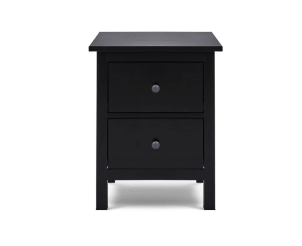 Тумба прикроватная 2 ящика Кымор (черный)