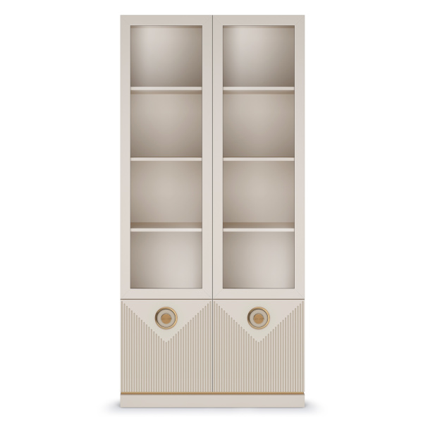 Витрина 2-х дверная Капри (Сатин)